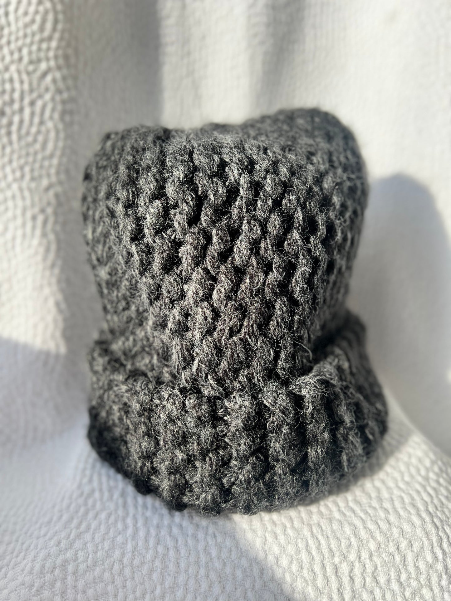 Chunky Knit Hat - Charcoal